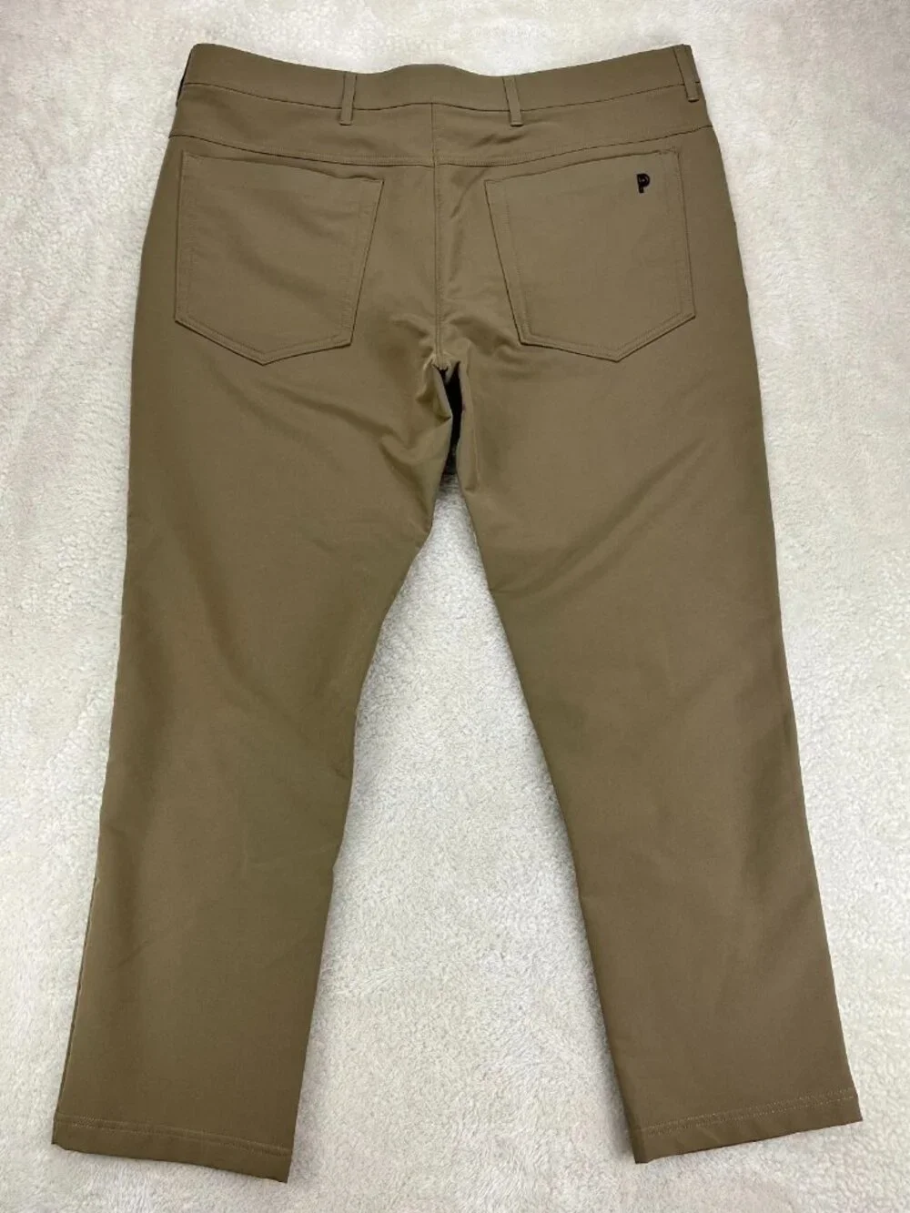 Public Rec Chino Pants Mens 36/30 Brown Stretch Performance Golf Straight Leg